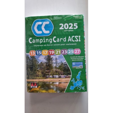 LIVRES ACSI  CAMPING-CARD 2025