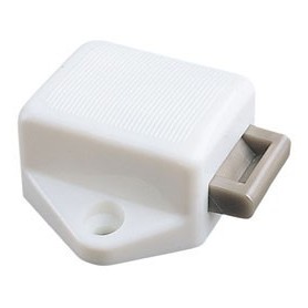 MINI SERRURE PUSH-LOCK BLANCHE UTILISABLE D'UN COTE
