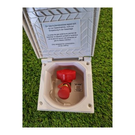 PRISE DE GAZ EXTERIEUR COULEUR BLANC