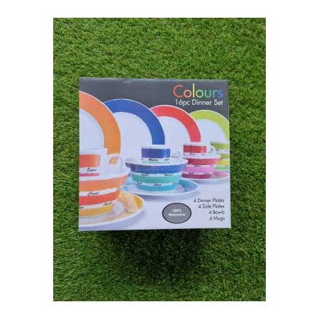 VAISSELLE CAMPING CAR - VAISSELLE EN MELAMINE 16 PIECES