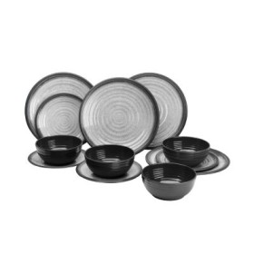 Service de table GRANITE GRIS/NOIR
