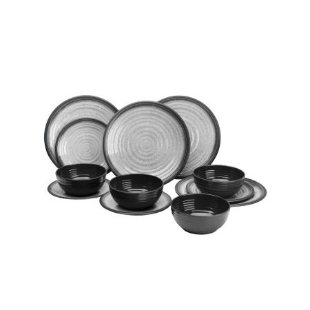 Service de table GRANITE GRIS/NOIR