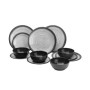 Service de table GRANITE GRIS/NOIR