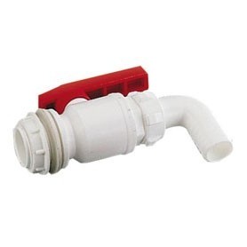 VANNE VIDANGE 1/4 DE TOUR COUDÉE D30MM Grand Modèle