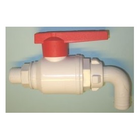 VANNE VIDANGE 1/4 DE TOUR COUDÉE D15MM Petit Modèle