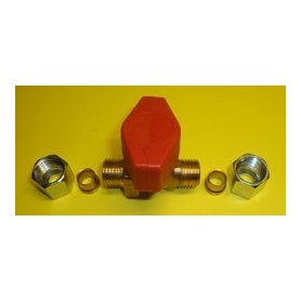 VANNE GAZ 1 VOIE sans ecrou, ni bicone